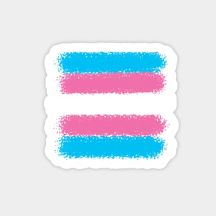 Trans flag - crayon Sticker